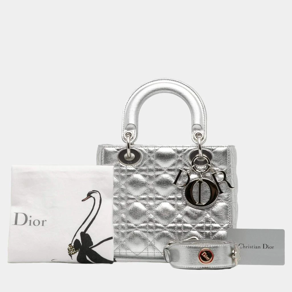 Dior Dior Silver Small Calfskin Cannage My ABCDior Lady Dior 8