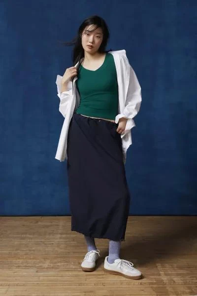 BDG BDG Shannen Ribbed V-Neck Top 2