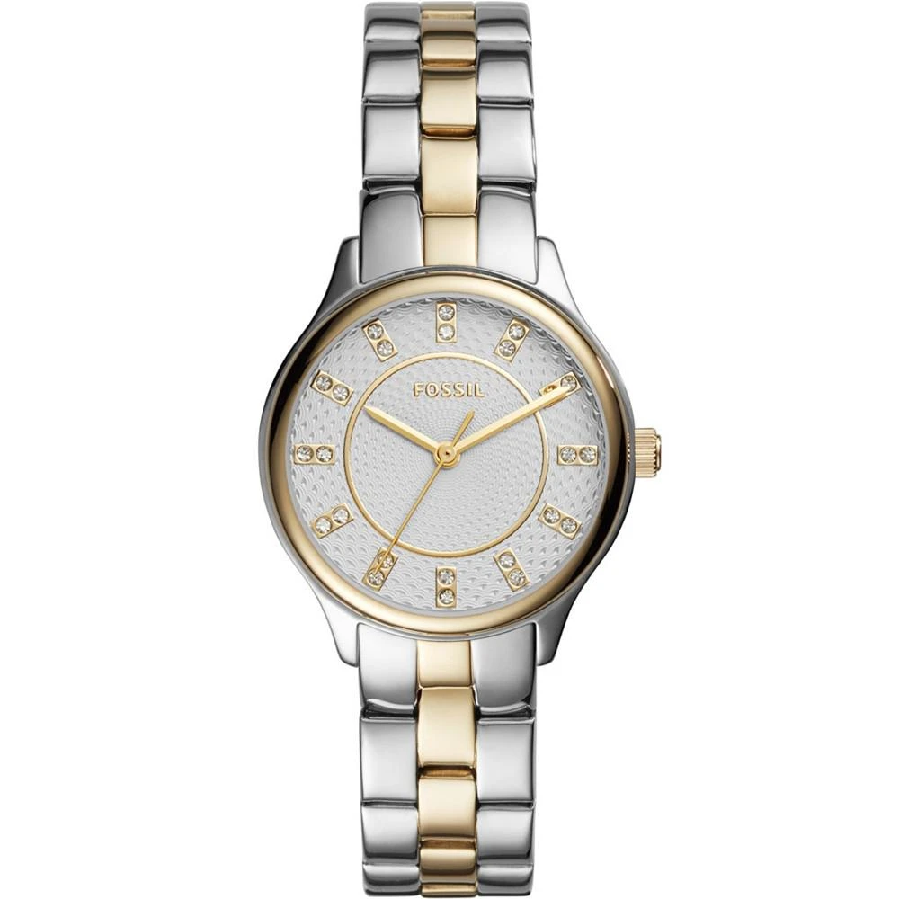 Fossil Women's Modern Sophisticate Three Hand Two Tone Stainless Steel Watch 30mm 1
