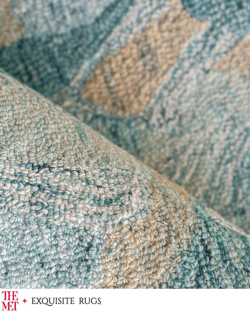 Exquisite Rugs Botanica Hand-Tufted Turquoise Rug, 8' x 10'