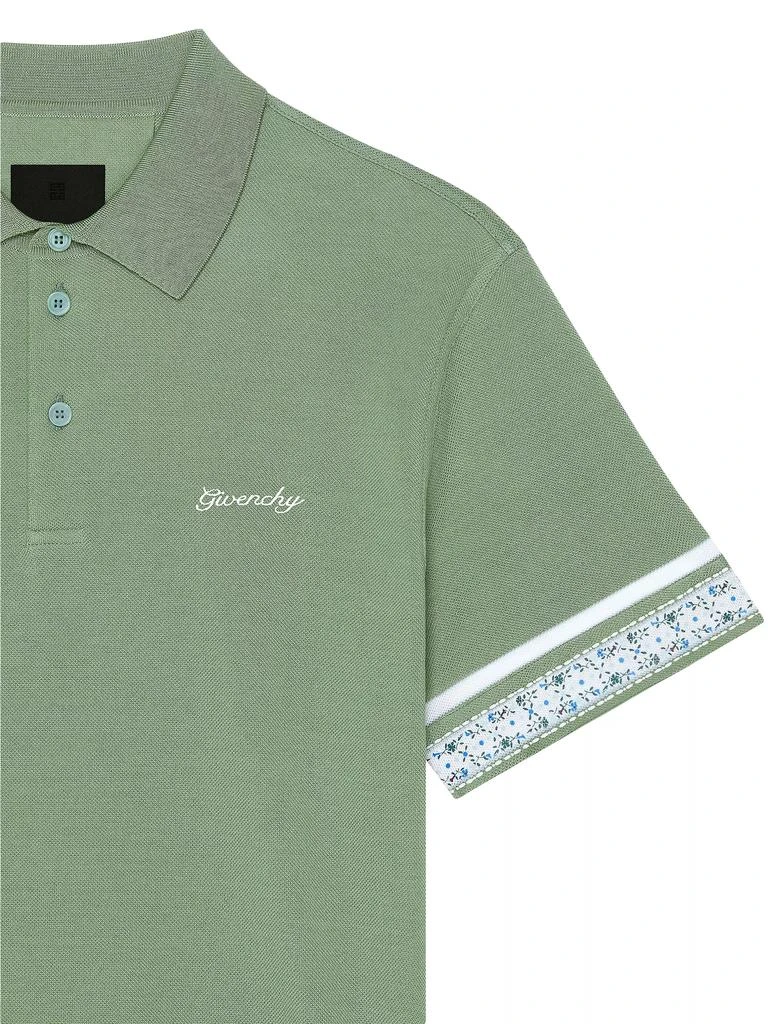 Givenchy Polo Shirt in Cotton with Floral Detail 3