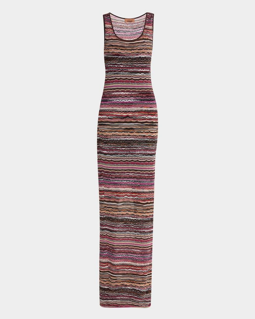 Metallic Wavy Chevron Scoop-Neck Sleeveless Maxi Dress  On Sale Now with  Up to 56% Off | Discover Exclusive Deals & Savings at BeyondStyle   Authentic Missoni women's clothing|Women|women|dresses with Limited-Time  Discounts,