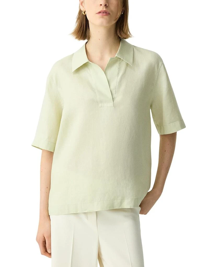 Theory Boxy Collared Top