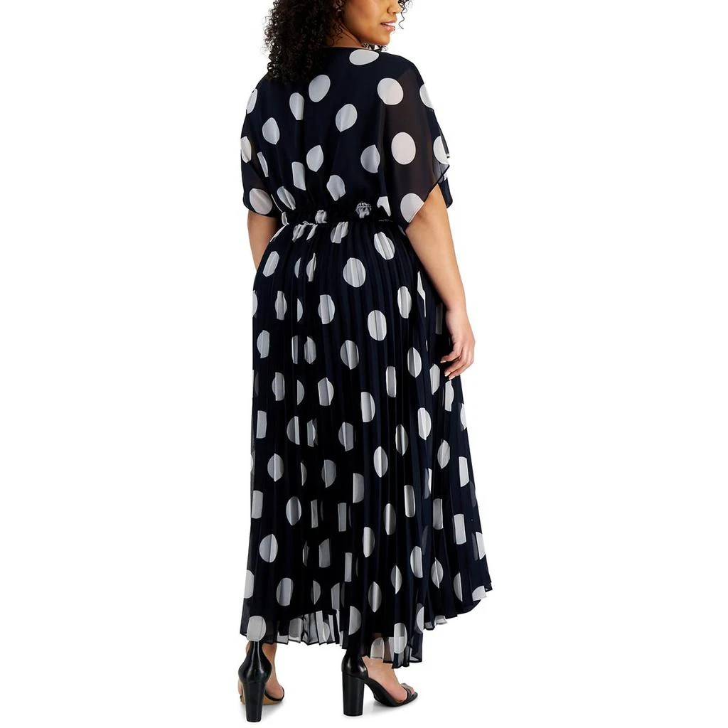Taylor Plus Womens Chiffon Long Midi Dress 2