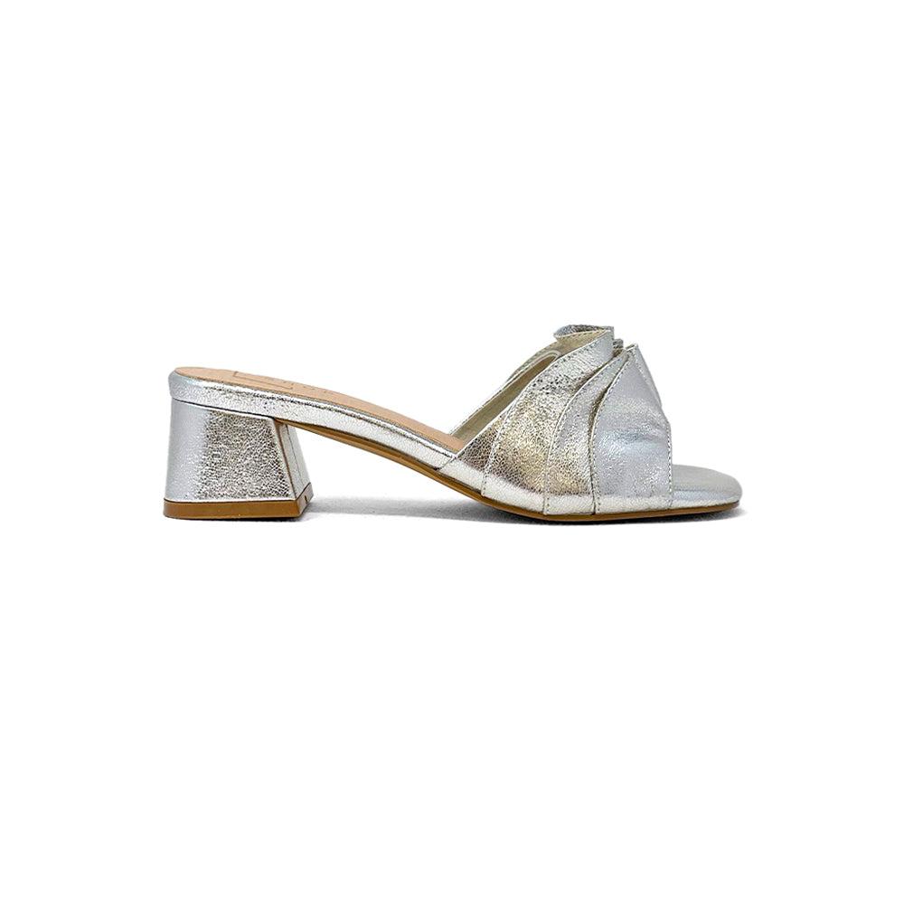 Shu Shop Frances Metallic Block Heel Sandals
