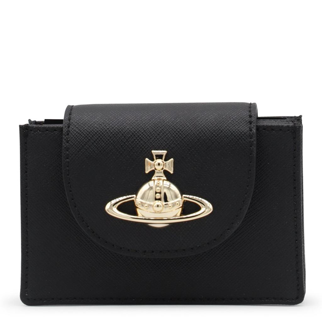カードケース・名刺入れ Vivienne Westwood Portacarte A Mezza Luna Con Logo Orb Vivienne Westwood Portacarte A Mezza Luna Con Logo orb