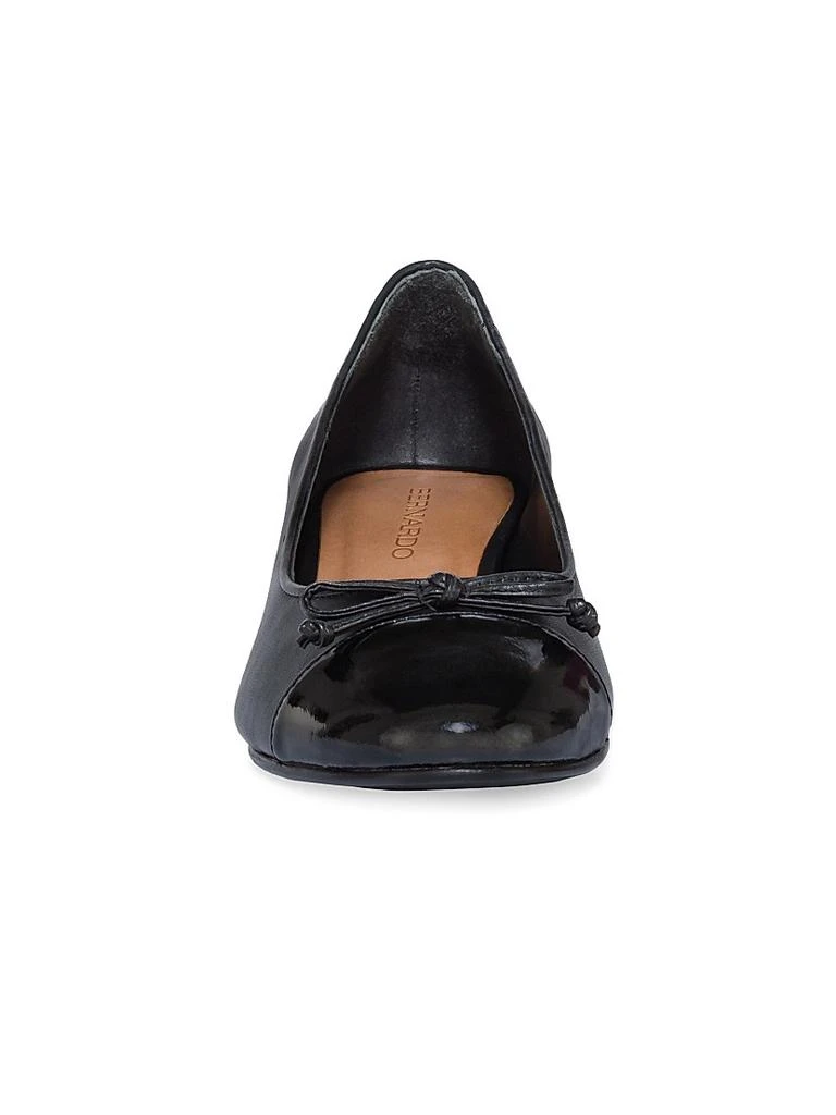 Bernardo Marisol Leather Cap Toe Pumps 4