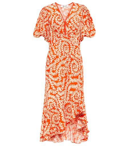 Diane von Furstenberg Madrid printed crêpe midi dress