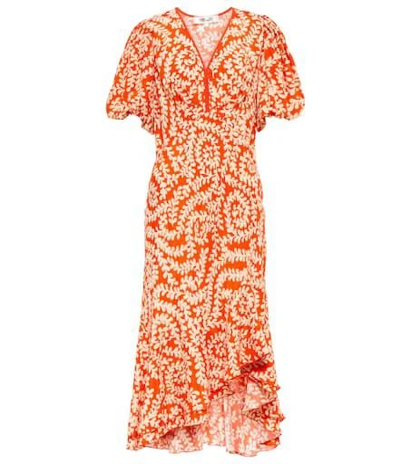 Diane von Furstenberg Madrid printed crêpe midi dress 1