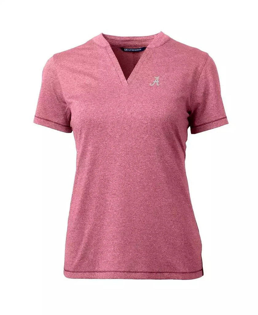 Cutter & Buck Women's Crimson Alabama Crimson Tide Forge Blade V-Neck Top 3