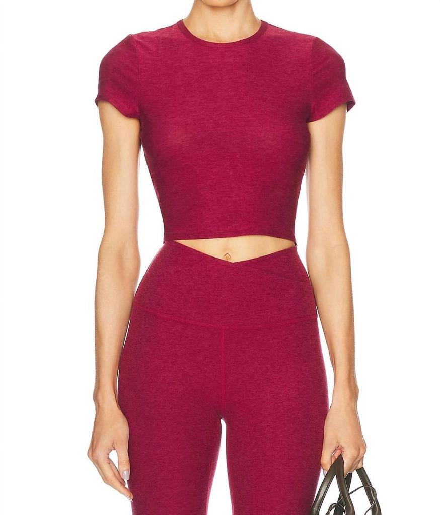 Beyond yoga Beyond Yoga - Featherweight Let Go Twist Back Cropped Top