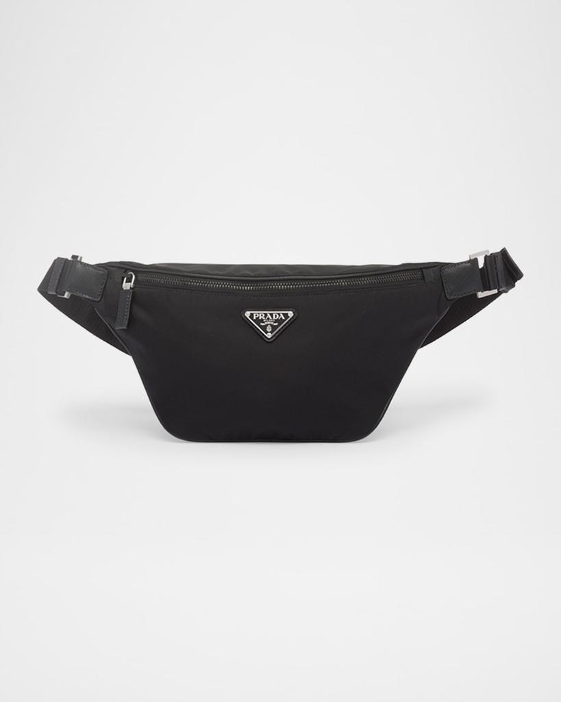 【関税&送料込】Prada Two-Tone Re-Nylon And Suede Belt Bag Prada Men Two-tone Re-nylon And Suede Belt Bag In Multi
