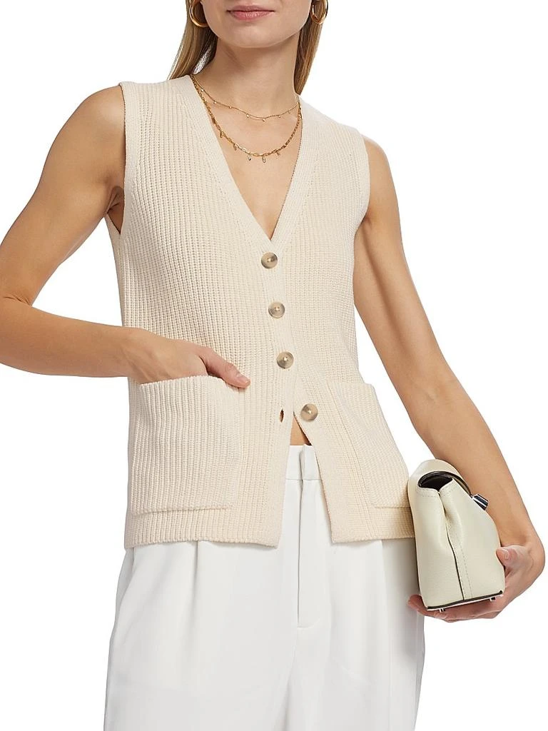 Reformation Faye Cotton Sweater Vest 6