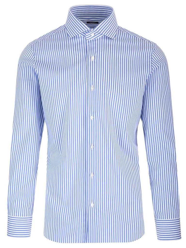 BARBA NAPOLI Stretch Fabric Shirt 1