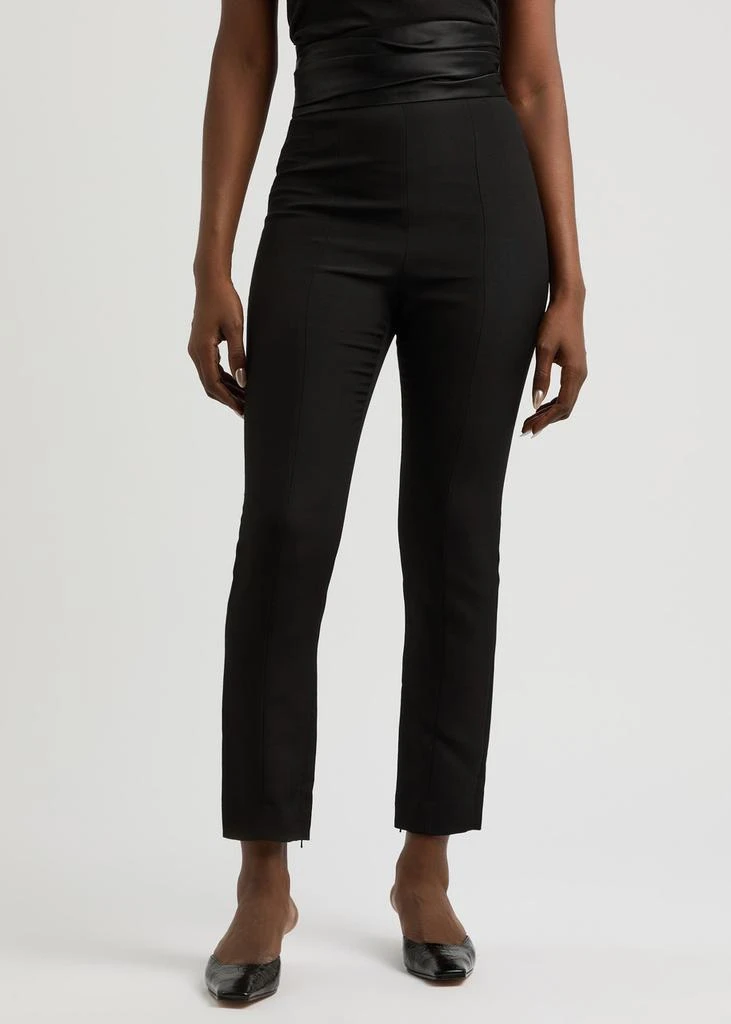 Khaite Lenro slim-leg woven trousers 2