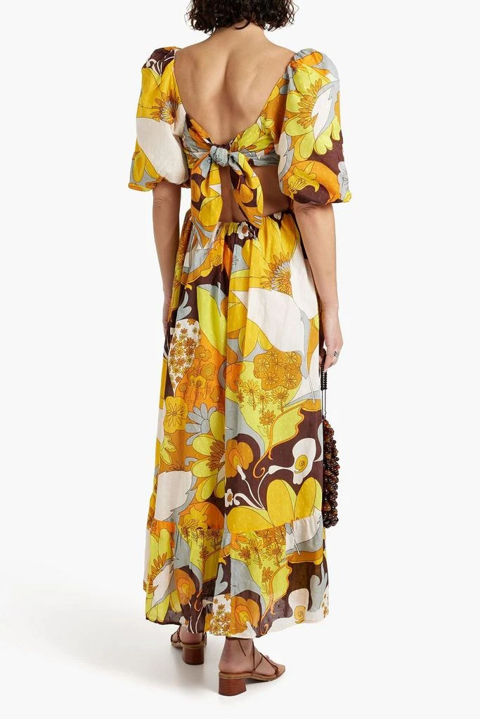 ANTIK BATIK Bahia printed fil coupé cotton maxi dress 3