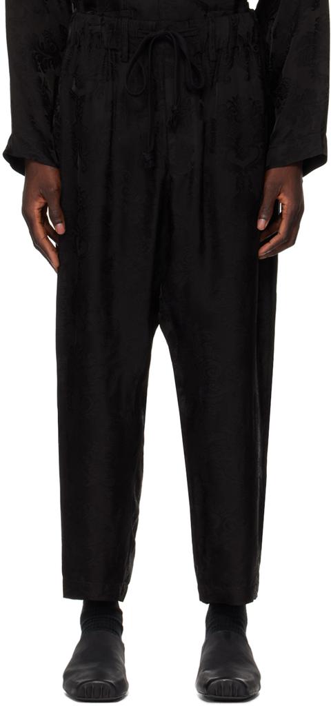 UMA WANG Black Pigiama Trousers