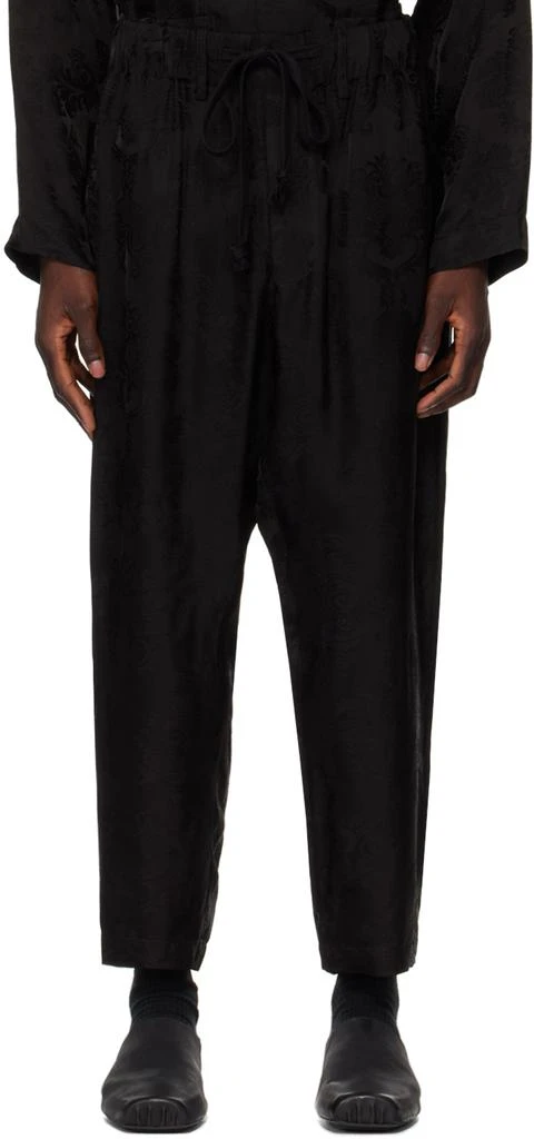 UMA WANG Black Pigiama Trousers 1