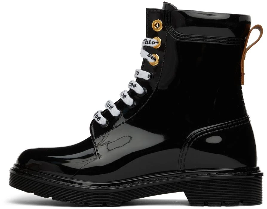 See by Chloé Black Florrie Rain Boots 3