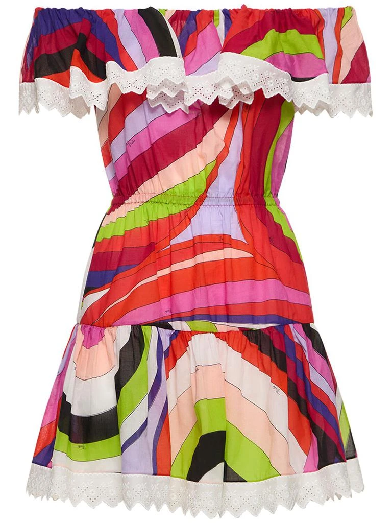Iride Printed Off-shoulder Mini Dress  On Sale Now with Up to 70% Off |  Discover Exclusive Deals & Savings at BeyondStyle  Authentic PUCCI  women|female with Limited-Time Discounts, Free Shipping, and