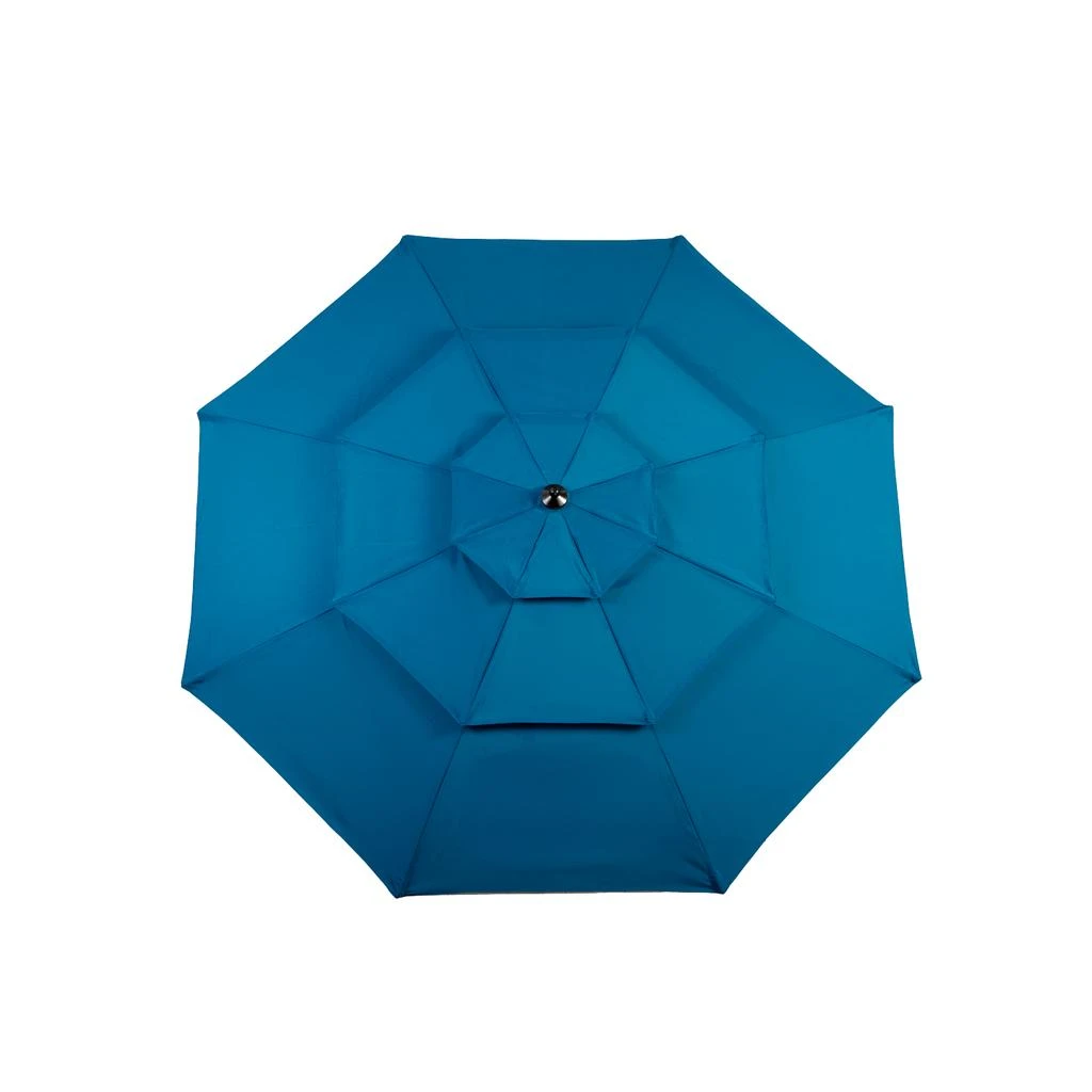 Streamdale Furniture Streamdale 10ft 3-Tier Auto-Tilt Patio Umbrella (Dark Blue) 4