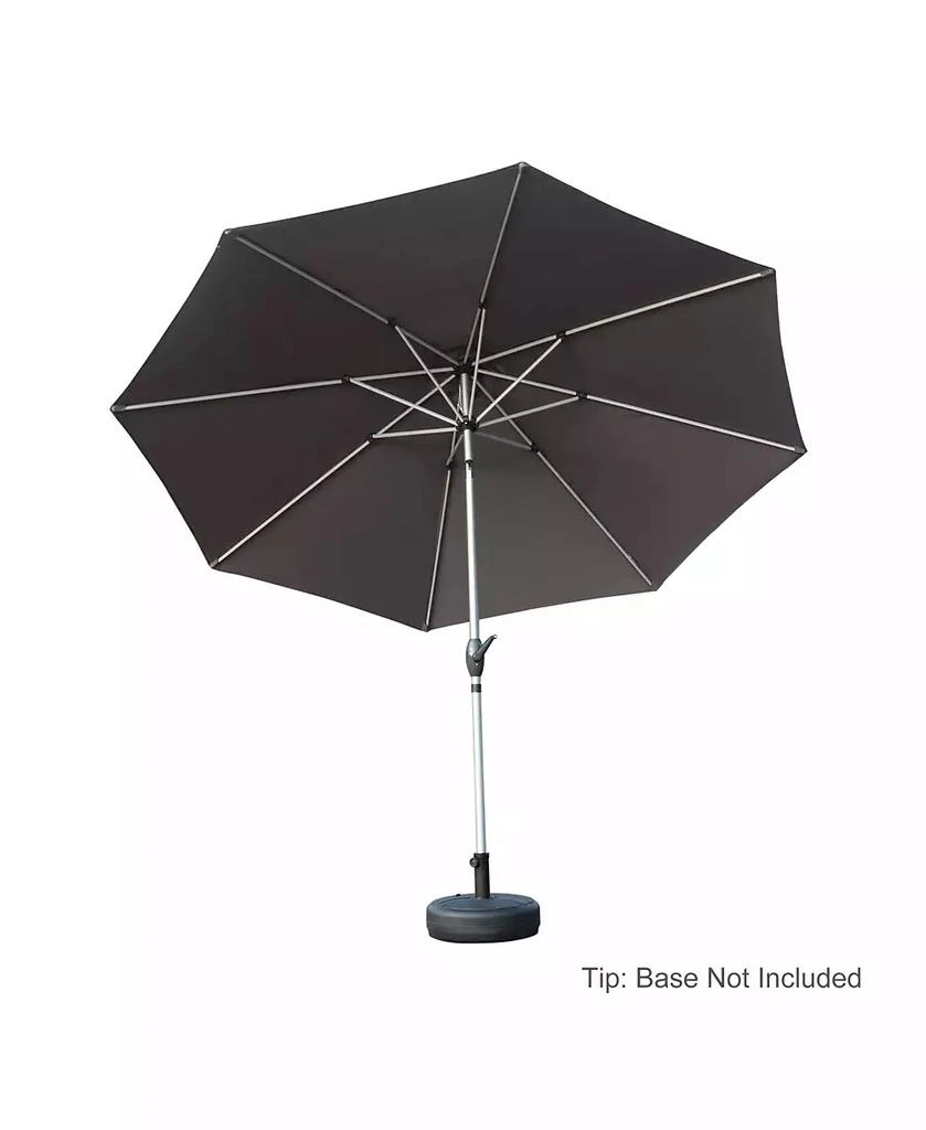 Clihome 9FT Patio Umbrella, Outdoor Market Umbrella with Push Button Tilt and Crank
