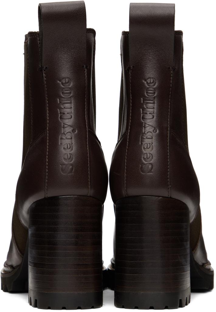 See by Chloé Brown Mallory Chelsea Boots