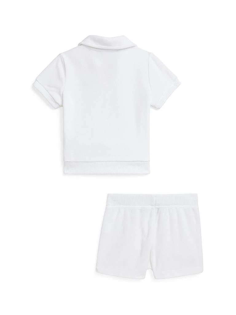 Ralph Lauren Little Girl's &amp; Girl's 2-Piece Terry Polo Shirt &amp; Shorts Set 2