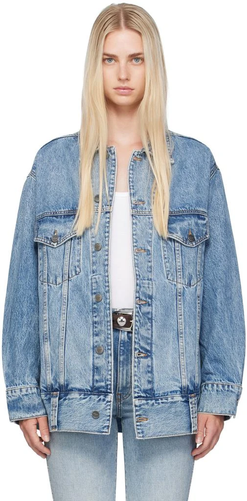 Khaite Blue 'The Grizzo' Denim Jacket 1
