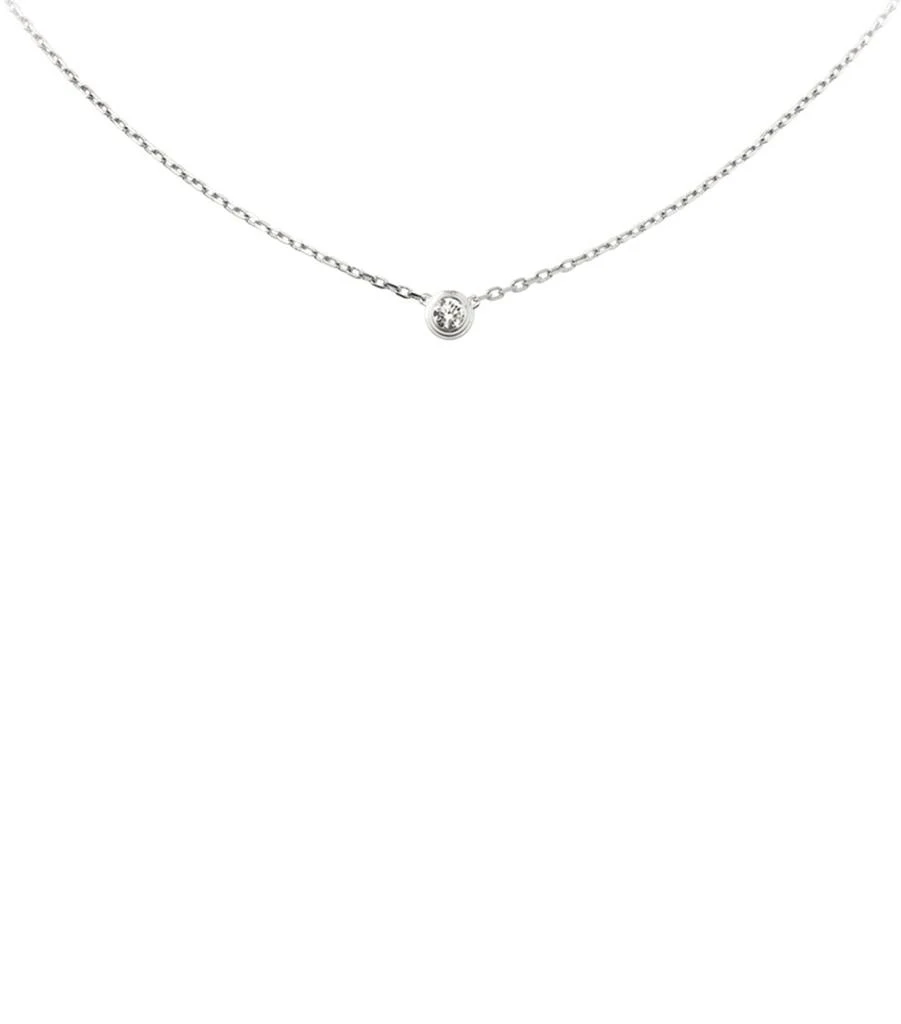 Cartier Large White Gold and Diamond Cartier d'Amour Necklace 1