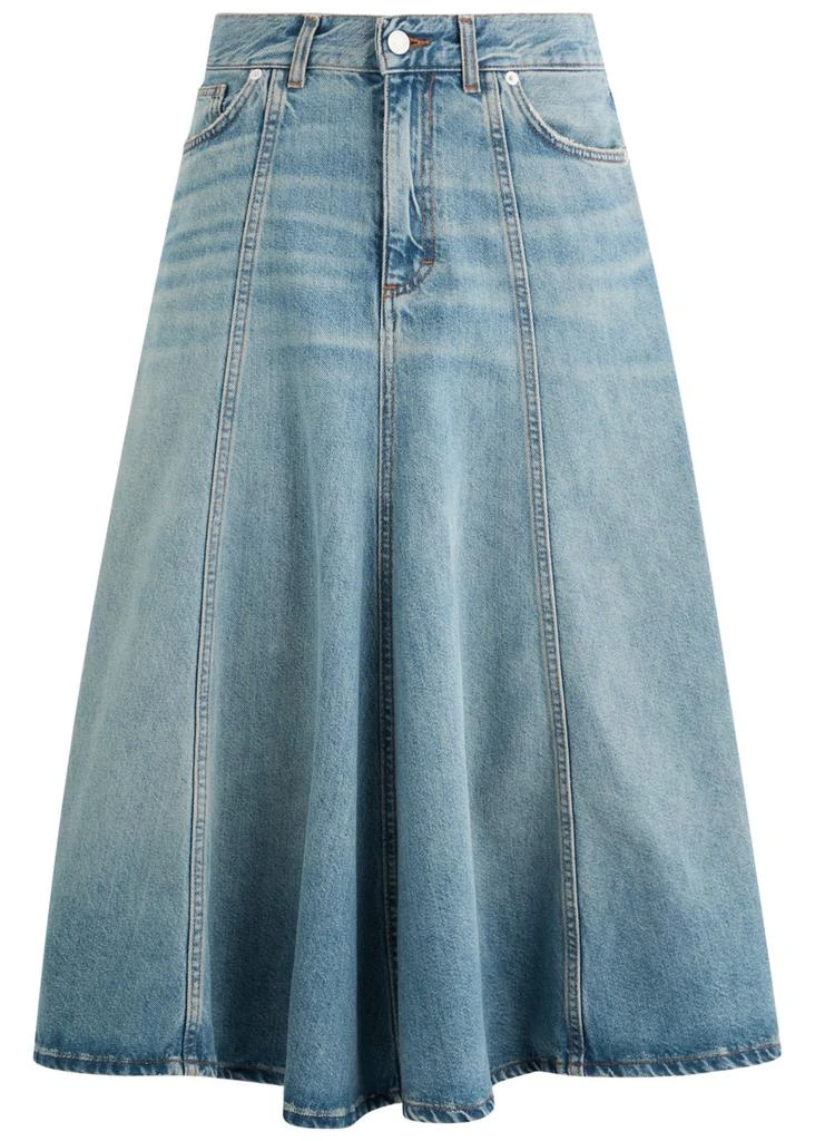 HAIKURE Serenity panelled denim midi skirt 1