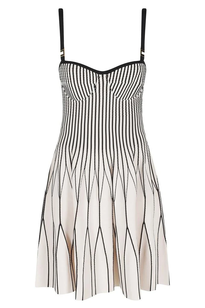ELISABETTA FRANCHI Elisabetta Franchi Striped Knit Bustier Dress