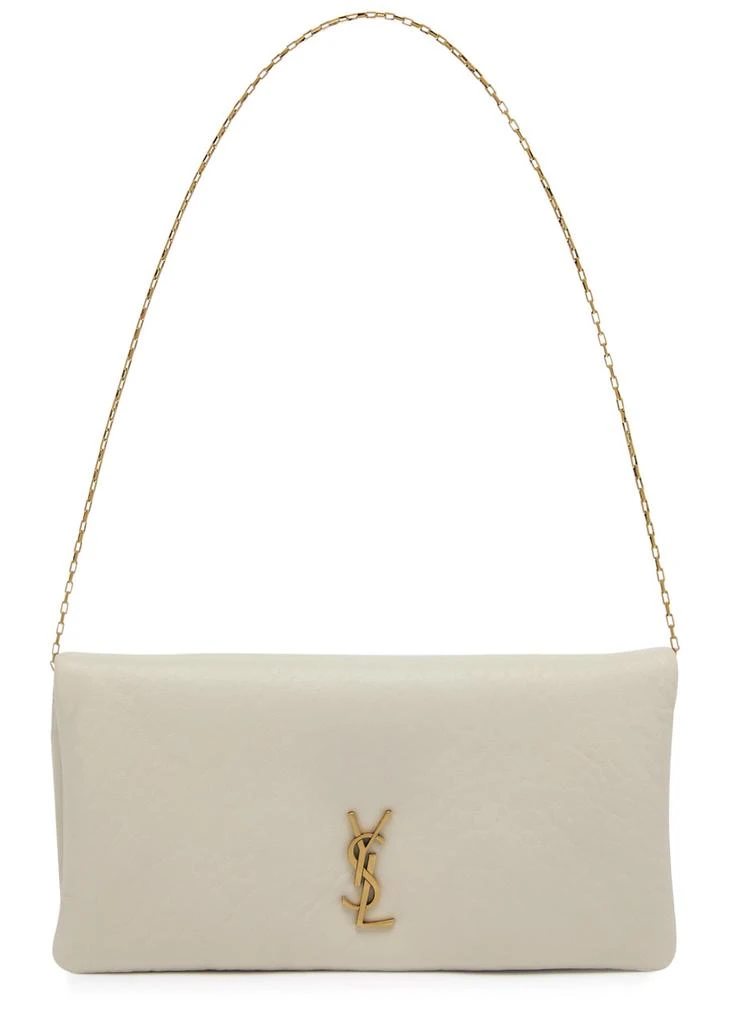 Yves Saint Laurent Calypso mini grained leather wallet-on-chain 1