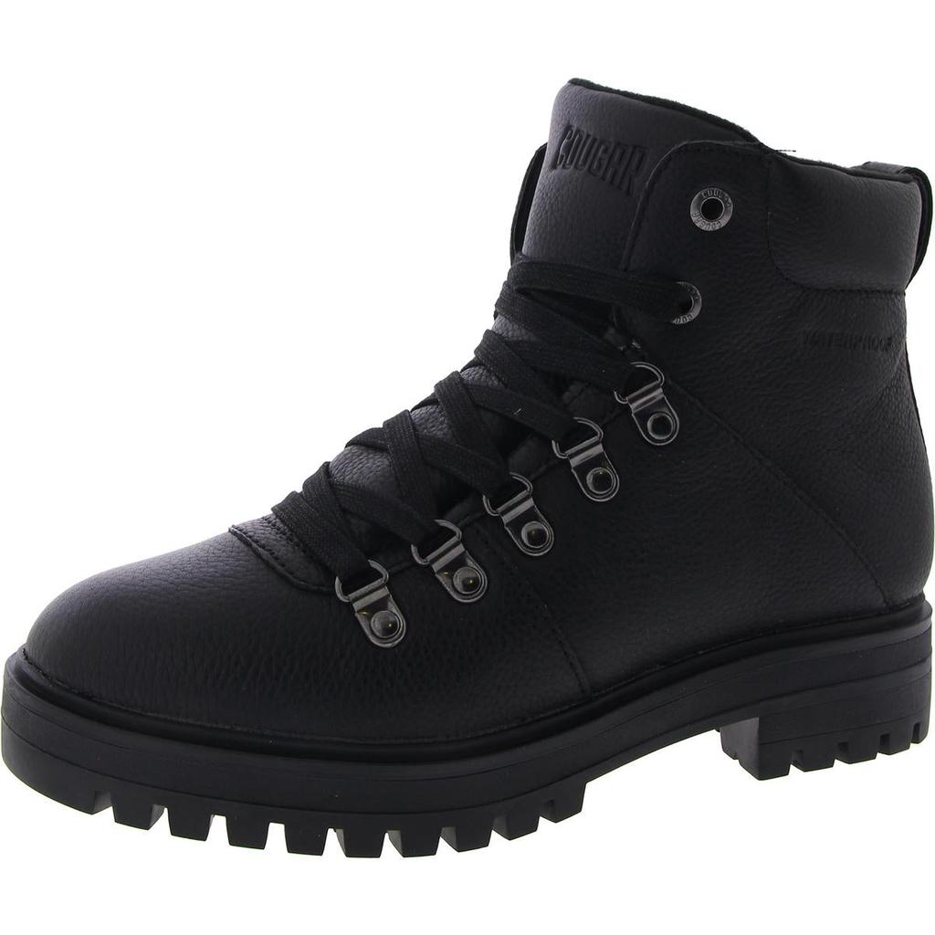 Cougar NASH Womens Leather Lug Sole Combat & Lace-up Boots