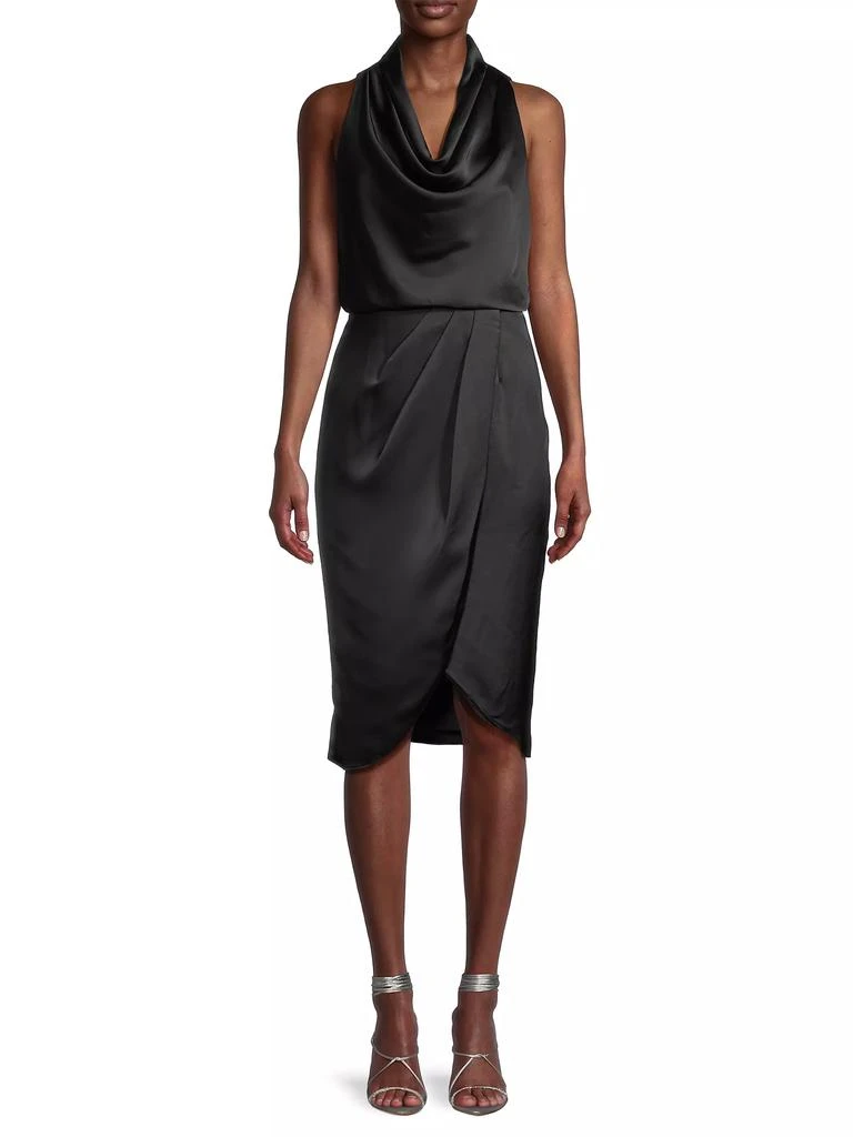 Aidan Mattox Cowl-Neck Cocktail Dress 3