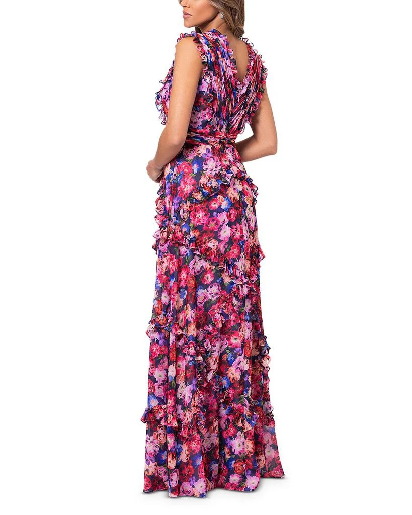 AQUA Sleeveless Ruffled Maxi Dress - Exclusive 3