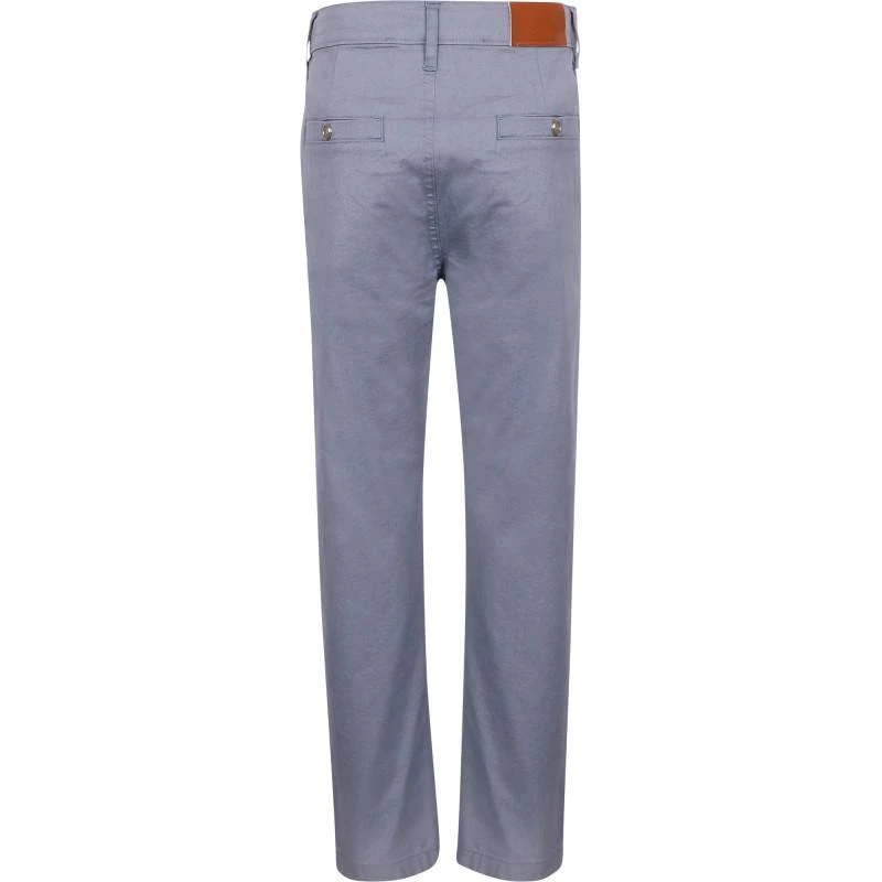 TRUSSARDI Straight fit logo trousers in light blue 2