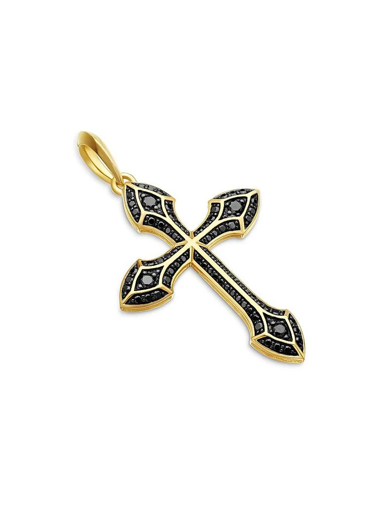 David Yurman Gothic Cross Amulet in 18K Yellow Gold 3