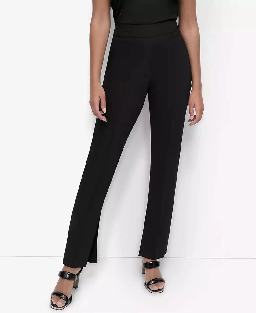 DKNY Women's Split-Hem Elasticated-Back Ankle Pants 1