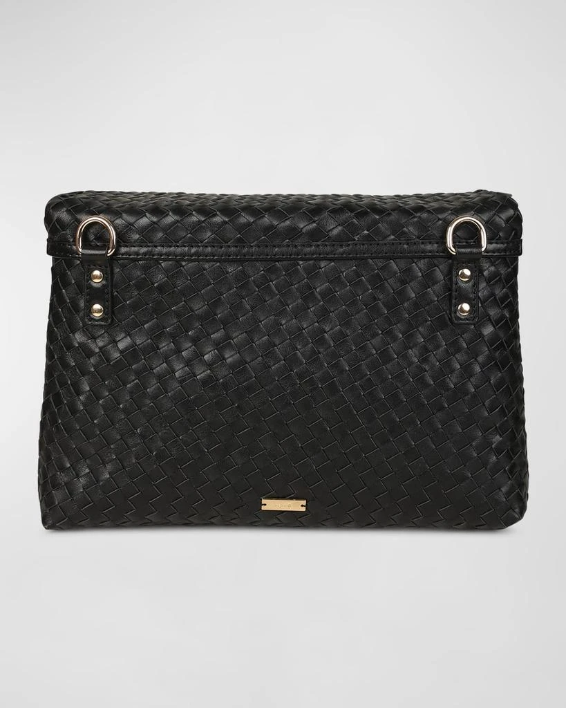 Rafe Jamie Envelope Woven Leather Clutch Bag 4