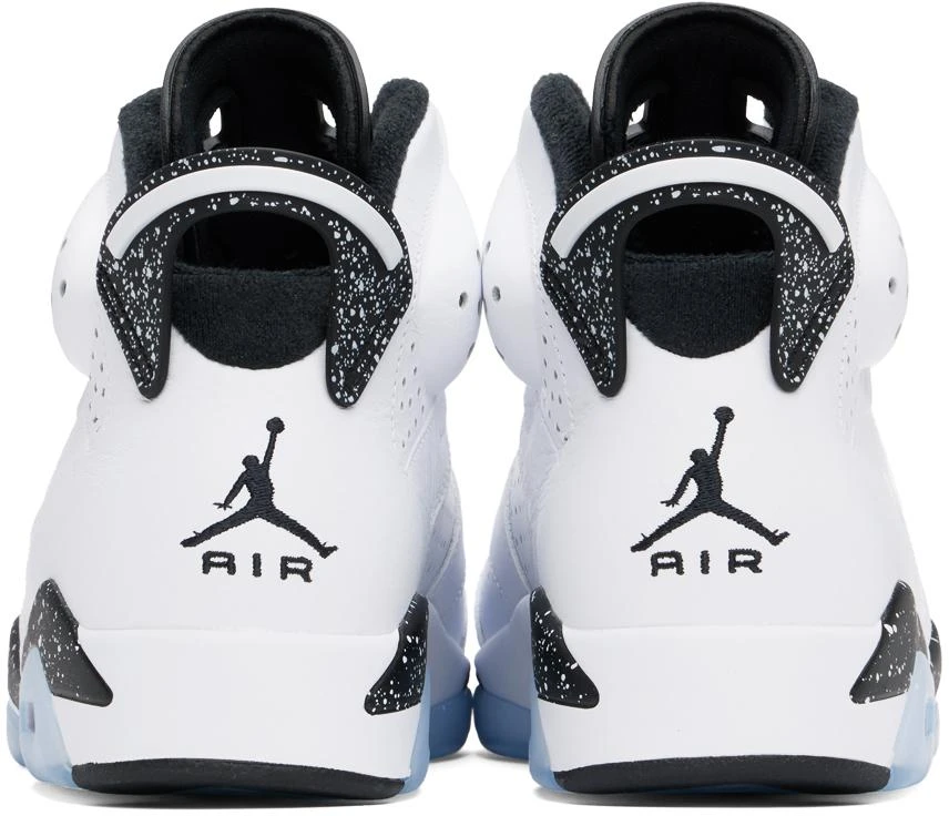 Jordan White & Black Air Jordan 6 Retro Sneakers 2