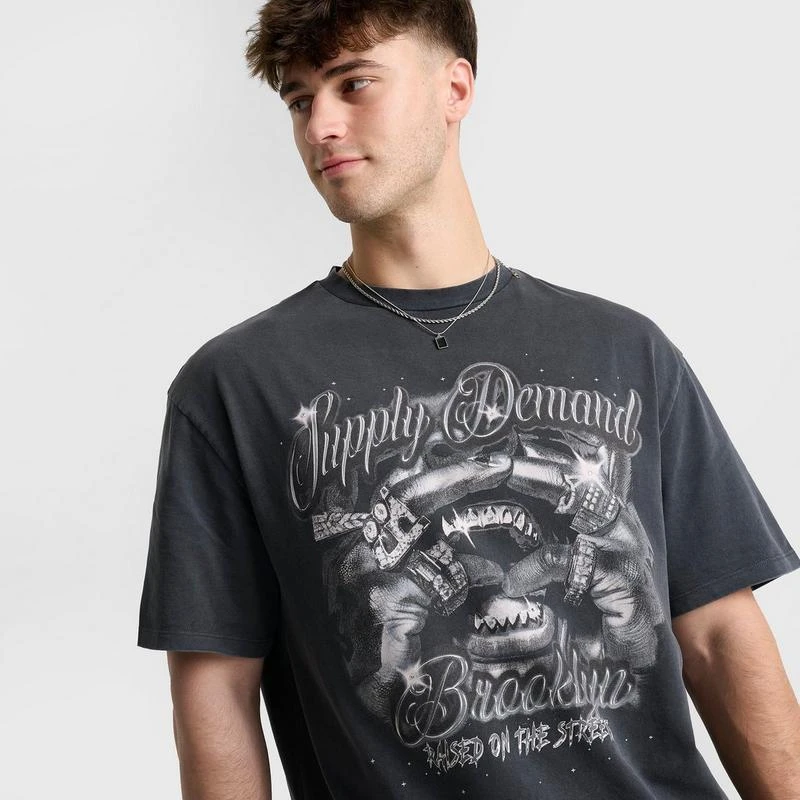 SUPPLY & DEMAND Men's Supply & Demand Chrome Grill T-Shirt 5