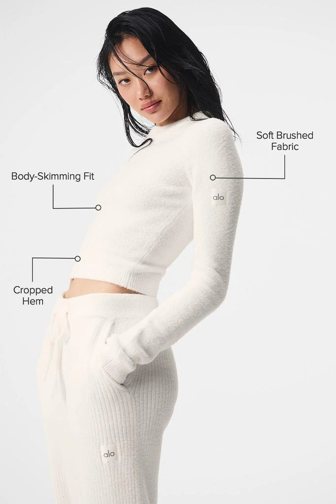 Alo Snuggle Up Sweater Long Sleeve - Ivory 2