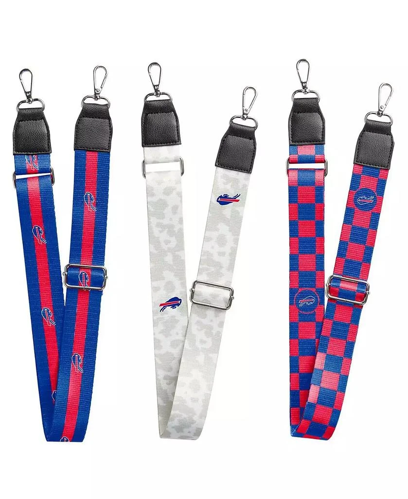 Logo Brands Buffalo Bills 3-Pack Bag Strap Set 1