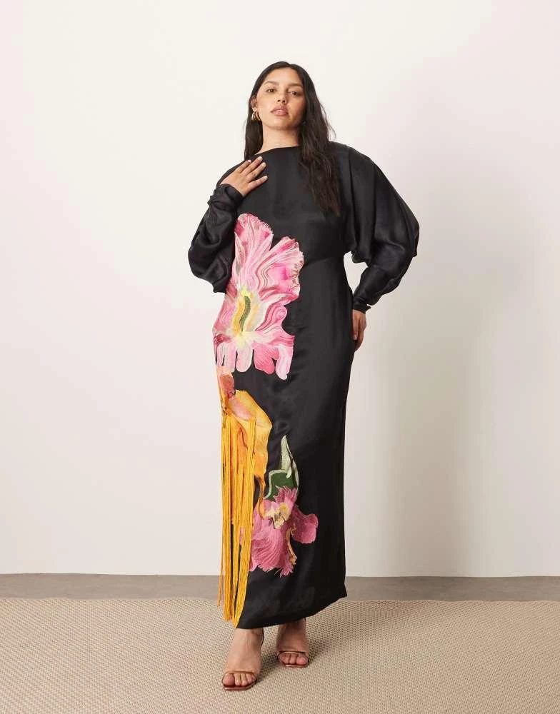 Shop ARRANGE Curve dripping floral embroidered strong shoulder open back maxi dress in black on Sale at BeyondStyle Get 32% Off ARRANGE Curve dripping floral embroidered strong shoulder open back maxi Shop ARRANGE Curve dripping floral embroidered strong shoulder open back maxi dress in black on Sale at BeyondStyle Get 32% Off ARRANGE Curve dripping floral embroidered strong shoulder open back maxi
