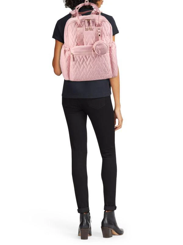 Nicole Miller Quilted Diaper Backpack 2