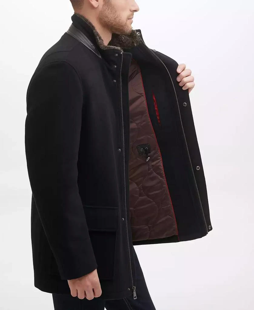 Cole Haan Men's Wool Plush Car Coat 2