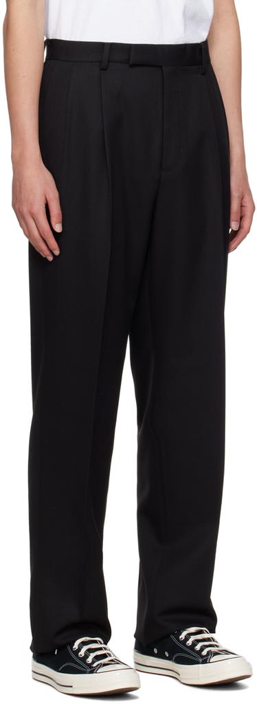 Wacko Maria Black Pleated Trousers