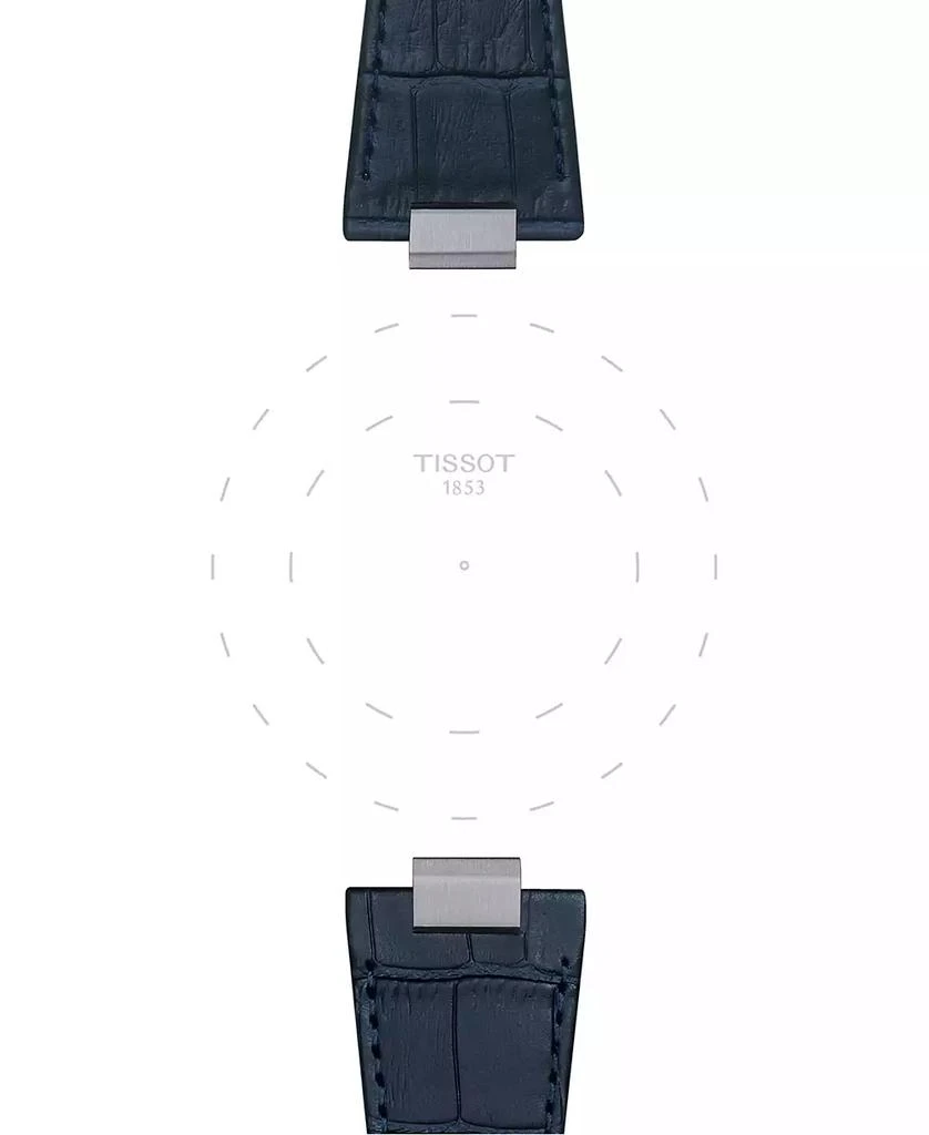 Tissot Official PRX Interchangeable Blue Leather Watch Strap 3
