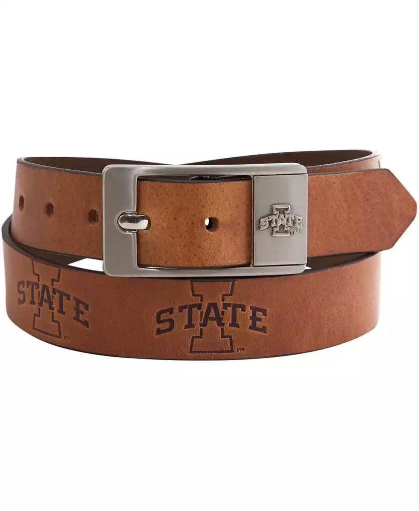 Eagles Wings Men
s Iowa State Cyclones Brandish Leather Belt 1